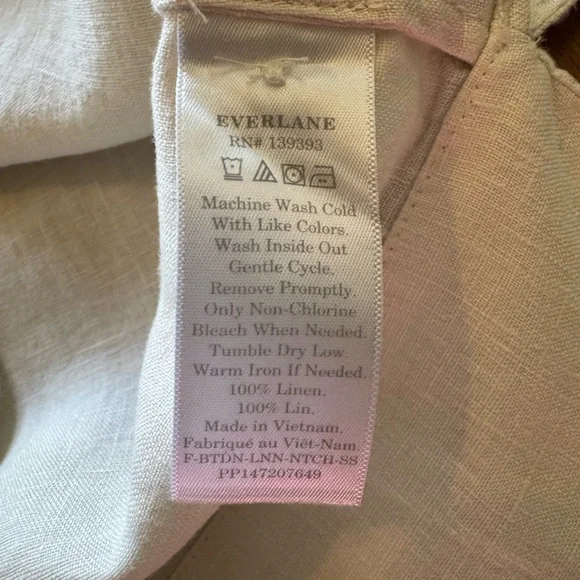 Everlane Button-Up Linen Top - Picture 7 of 7